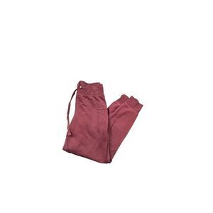 Burgundy BASIC  Drawstring Jogger Pants Size S